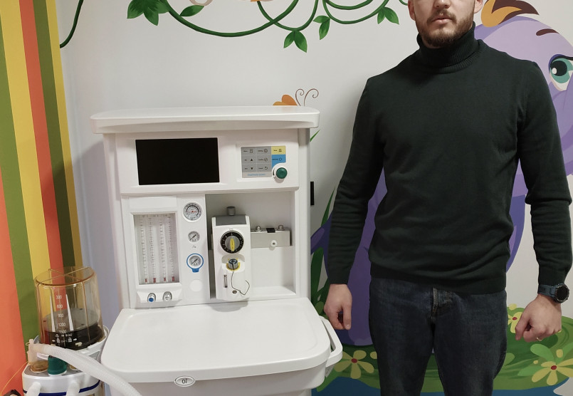 Вітаємо клініку Житомира з купівлею наркозно-дихального апарата